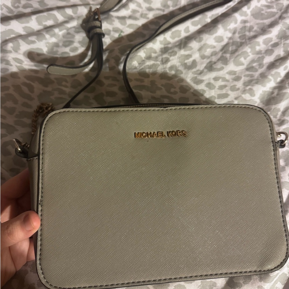 gray mk purse